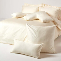 Homescapes Cream V Shaped Pillowcase Organic Cotton 400 Thread Count - thumbnail 5