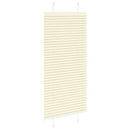 Berkfield Pleated Blind Cream 65X100 Cm Fabric Width 64.4 Cm Polyester - thumbnail 4