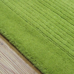 Green Simple And Stylish Wool Modern Plain Handmade Rug For Living Room And Bedroom-68 X 240Cm (Runner) - thumbnail 2