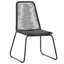 Berkfield 3 Piece Garden Dining Set Pvc Rattan Black And Brown - thumbnail 5