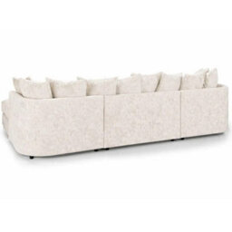 Home & Love Luxury Bishop U Shape Cinema Sofa Scatterback Corner Sofa - Pearl Cream - thumbnail 2