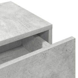 Berkfield Wall Shelf With Drawers Concrete Grey 80X33X17 Cm Engineered Wood - thumbnail 8