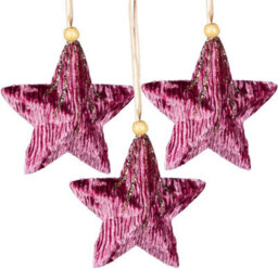 Shatchi 10.5Cm Pink Star - Christmas Hanging Decoration - thumbnail 4