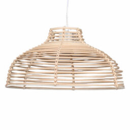 First Choice Lighting Set Of 2 Katrina Rattan Dome Pendant Lightshades - thumbnail 2