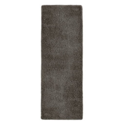 Melrose Venus Super Soft Anthracite Shaggy Area Runner Rug 67/200Cm - thumbnail 2