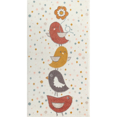 Livabliss Ankara Kids Multicoloured White Mustard Rug 80 X 150 Cm - image 1