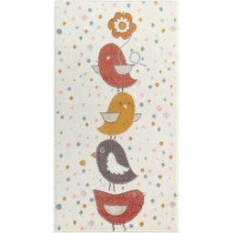 Livabliss Ankara Kids Multicoloured White Mustard Rug 80 X 150 Cm