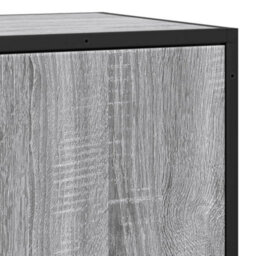 Berkfield Sideboard Grey Sonoma 35.5X35X76 Cm Engineered Wood And Metal - thumbnail 9