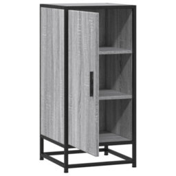 Berkfield Sideboard Grey Sonoma 35.5X35X76 Cm Engineered Wood And Metal - thumbnail 7