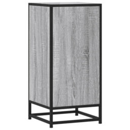 Berkfield Sideboard Grey Sonoma 35.5X35X76 Cm Engineered Wood And Metal - thumbnail 6