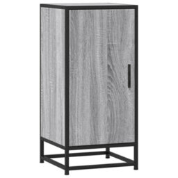 Berkfield Sideboard Grey Sonoma 35.5X35X76 Cm Engineered Wood And Metal - thumbnail 2