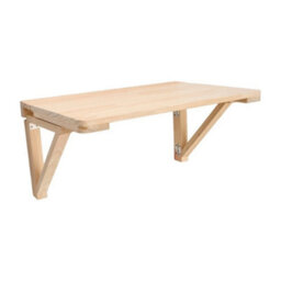 60X40Cm Folding Wall Desk Drop Leaf Table Laptop Dining Writing Desk Floating Wood Shelf