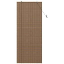 Berkfield Window Blind With Curtains Manual Brown 100 X 220 Cm Bamboo - thumbnail 2