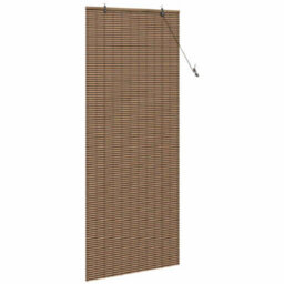 Berkfield Window Blind With Curtains Manual Brown 100 X 220 Cm Bamboo - thumbnail 4