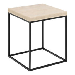 Wyld Haus Hazelmere Travertine Coffee Table Black Metal Legs - thumbnail 2