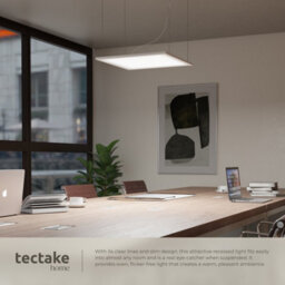 Charnwood Led Panel Light Lucerna - Warm White, Ultra-Slim, Ceiling And Wall Mounting 45 X 45 Cm -White - thumbnail 5