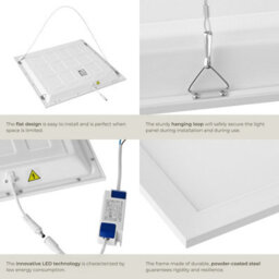 Charnwood Led Panel Light Lucerna - Warm White, Ultra-Slim, Ceiling And Wall Mounting 45 X 45 Cm -White - thumbnail 4