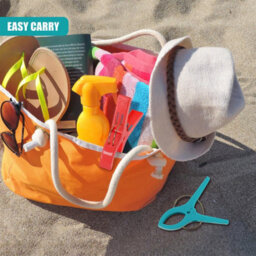 Geezy Towel Clips Colourful Pegs For Beach Laundry Clothes Lounger Clamps 8Pcs - thumbnail 6