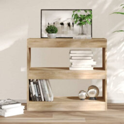 Berkfield Book Cabinet/room Divider Sonoma Oak 80X30X72 Cm