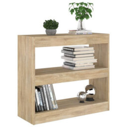 Berkfield Book Cabinet/room Divider Sonoma Oak 80X30X72 Cm - thumbnail 5
