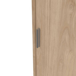 Wyld Haus Budapest 3-Door Sliding Wardrobe In Natural Oak Effect With 3 Drawers - thumbnail 7