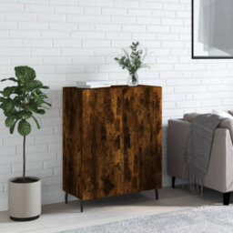 Berkfield Sideboard Smoked Oak 69.5X34X90 Cm Engineered Wood - thumbnail 1
