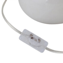 First Choice Lighting Tuscan White Ceramic Lamp With Dark Green Fern Shade - thumbnail 2