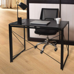 House Of Home Multifunction Folding Desk Portable Compact Computer Table In Black 100Cm - thumbnail 1