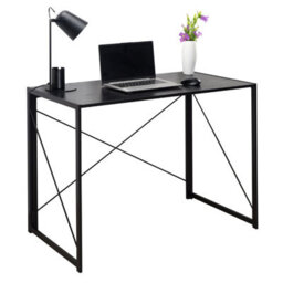 House Of Home Multifunction Folding Desk Portable Compact Computer Table In Black 100Cm - thumbnail 5