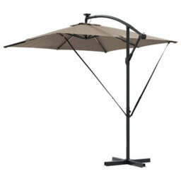 Berkfield Cantilever Banana Parasol Taupe 249 X 249 X 250 Cm - thumbnail 7