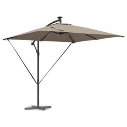 Berkfield Cantilever Banana Parasol Taupe 249 X 249 X 250 Cm - thumbnail 3