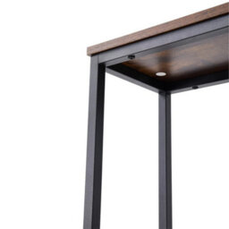 Single-Tier Narrow Console Side Table Hallway Entryway Table Metal Frame - thumbnail 4