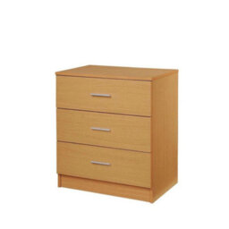 3 Drawer Chest Of Drawers In Beech Chest For Bedroom - thumbnail 3
