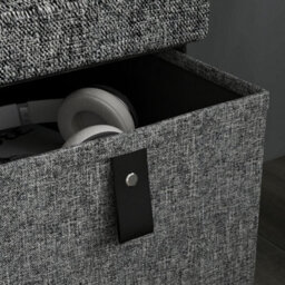 Homcom Shoe Bench With Seat, Shoe Storage Bench With Fabric Drawers Dark Grey - thumbnail 8