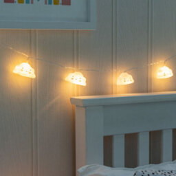 Valuelights Set Of 10 Kids Battery Powered Fairy String Lights With Clouds - thumbnail 2