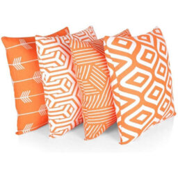 Penguin Home 100% Cotton Set Of 4 - Decorative Double Sided Square Cushion Covers - thumbnail 1