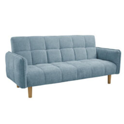 Home Detail Bergamot Clic-Clac Sofa Bed, Blue Chenille - thumbnail 3