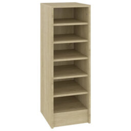 Berkfield Shoe Cabinet Sonoma Oak 31.5X35X90 Cm Engineered Wood - thumbnail 2