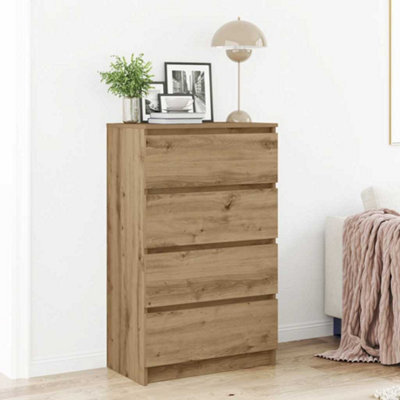 Vidaxl Sideboard Artisan Oak 60X35X98.5 Cm Engineered Wood - image 1