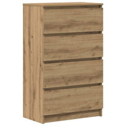 Vidaxl Sideboard Artisan Oak 60X35X98.5 Cm Engineered Wood - thumbnail 2
