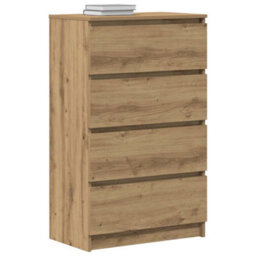 Vidaxl Sideboard Artisan Oak 60X35X98.5 Cm Engineered Wood - thumbnail 4