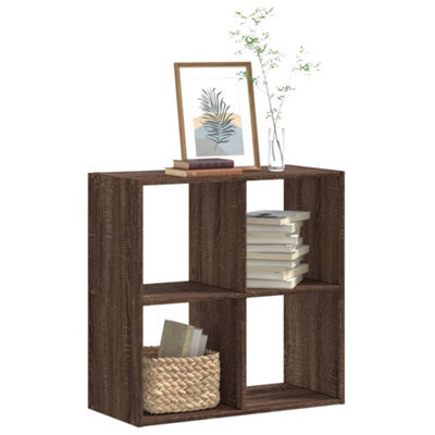 Walplus Bookcase Brown Oak 68.5X32X68.5 Cm Engineered Wood - image 1
