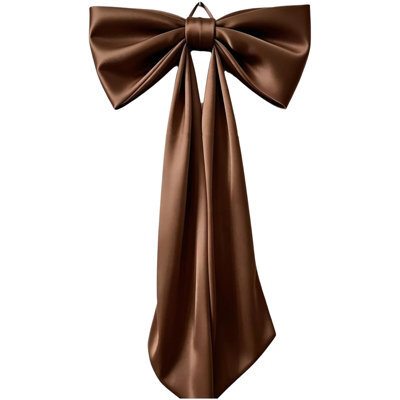 Amorly 48In Oversized Giant Coffee Bow, Gothic Hanging Decor For Halloween, Mantel,entryway,wall,christmas Tree Topper & Party Decoration - image 1