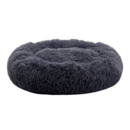 Living And Home Dark Grey Calming Round Donut Plush Dog Cuddler Bed 70Cm Dia X 20Cm H - thumbnail 3