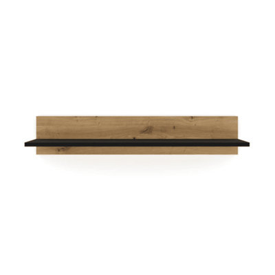 Arte Modern Nuka Wall Shelf In Oak Artisan W1000mm X H190mm X D200mm - image 1