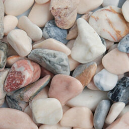 Charles Watson Flamingo Pebbles 20-50mm Rounded Marble Approx. 20Kg Poly Bag