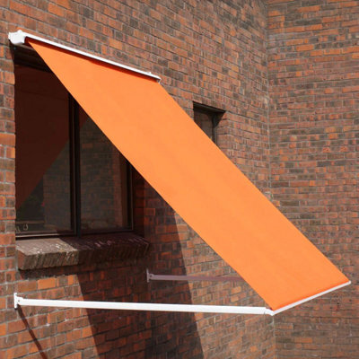 Primrose Awnings 1.0M Half Cassette Drop Arm Awning, Terracotta