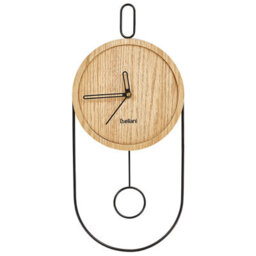 Beliani Wall Clock Sierre 20 Cm Light Brown - thumbnail 1