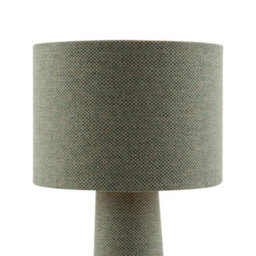 Happy Homewares Forest And Olive Green Jacquard Linen Lamp With Fabric Shade And Base - thumbnail 3