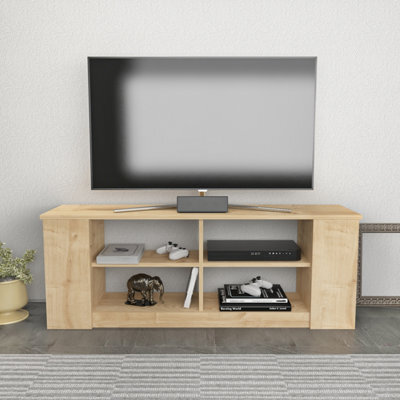Decorotika Space Tv Stand Tv Unit For Tvs Up To 55 Inch Sapphire Oak - image 1